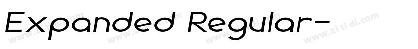 Expanded Regular字体转换 Expanded Regular字体转换
